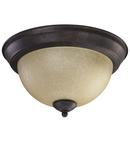 11 in. Flush Mount Ceiling Fixture Fixture in Toasted Sienna