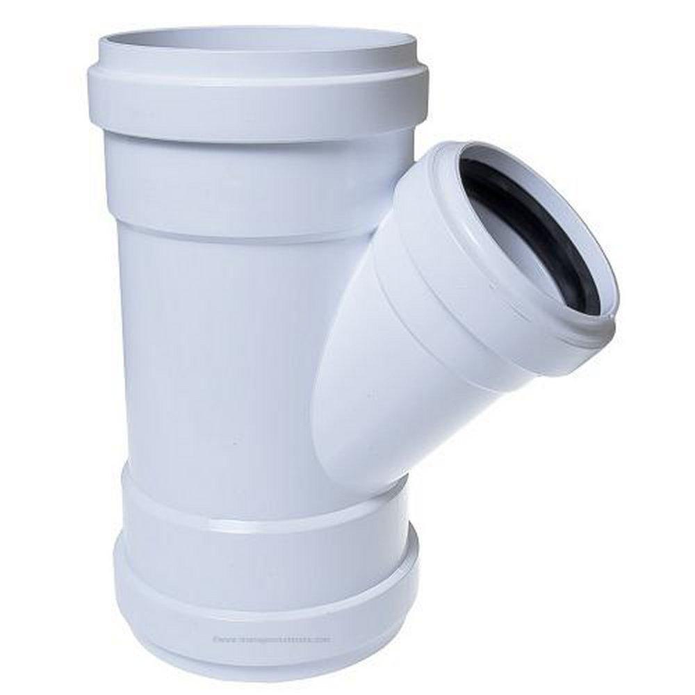 TRENCH TOUGH PLUS Gasket x Hub PVC DWV SDR 35 Wye 