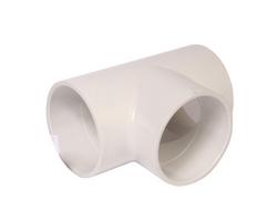 4 in. Hub 140F Schedule 40 PVC Tee in White