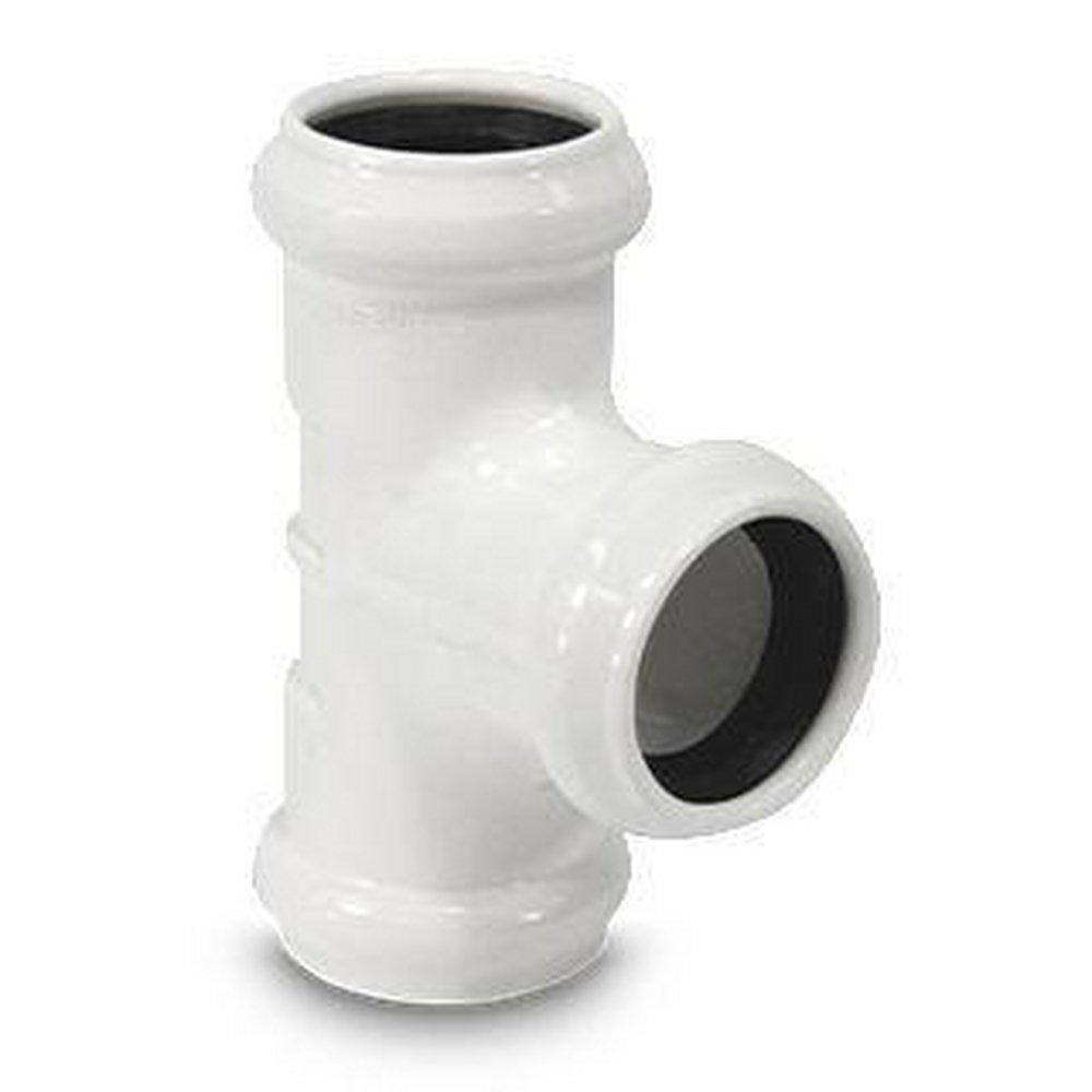 White Gasket IPS Straight SDR 35 PVC Tee 