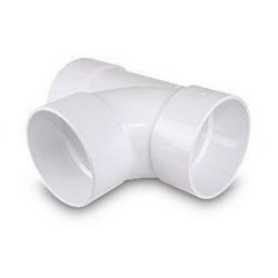 4 in. Hub Straight, DWV and Sanitary Schedule 40 PVC Tee in White