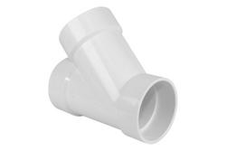 4 in. Hub PVC DWV Wye in White