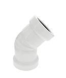 Multi-Fittings Corporation White Gasket IPS Straight PVC 45 Degree Elbow 