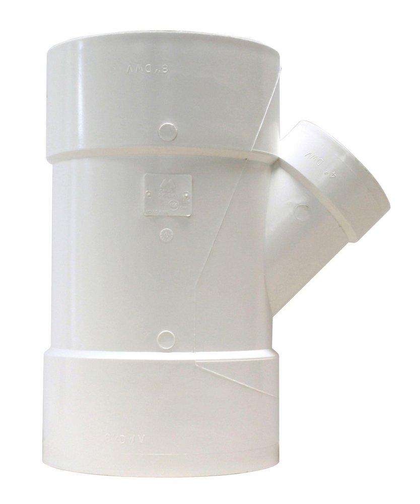 Multi-Fittings Corporation White Hub PVC DWV Wye in White 