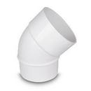 4 in. Spigot x Hub PVC 45 Degree Elbow in White