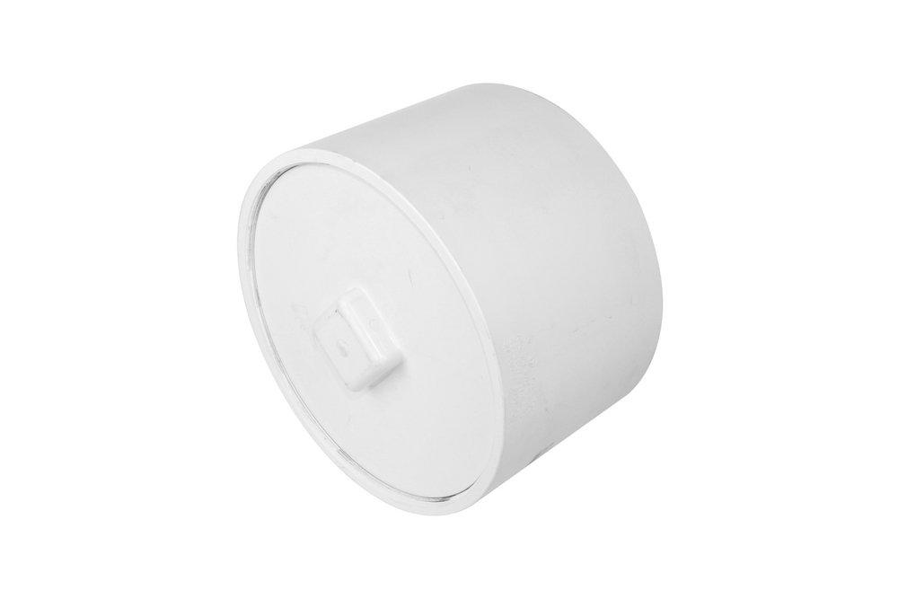 White FPT Adapter Plug PVC DWV White System 