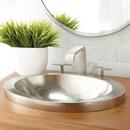 Native Trails Brushed Nickel 21 x 14 in. Copper Lavatory Sink 