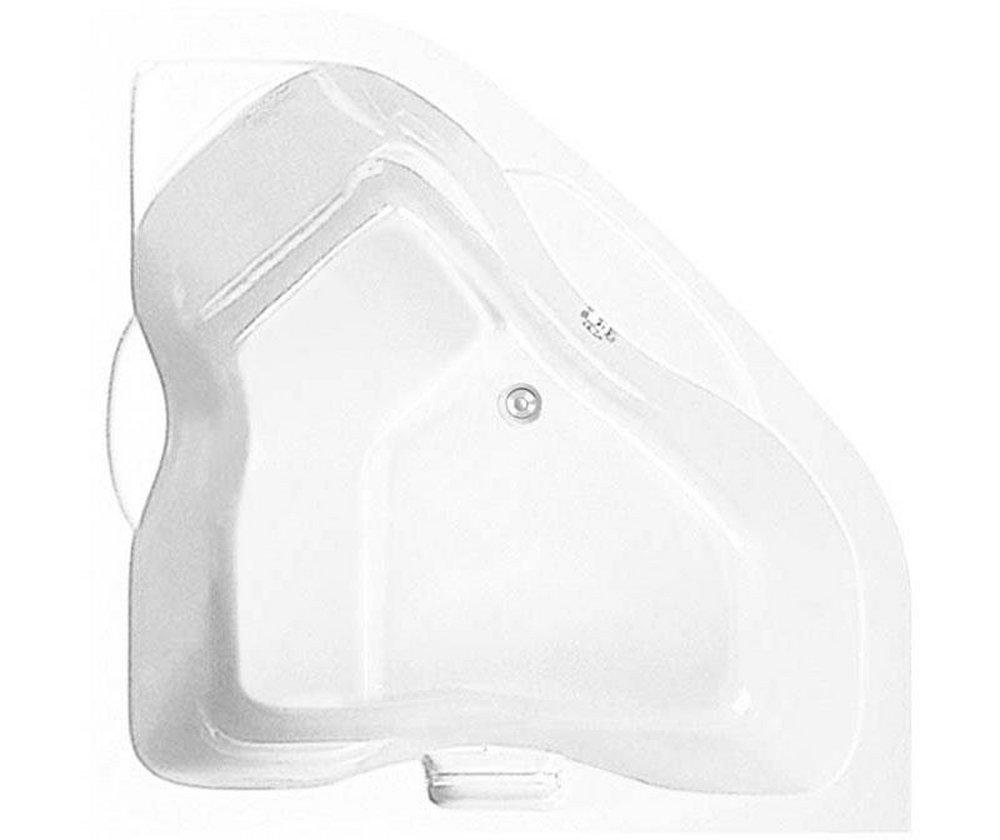 Aquatic White 72 x 36 in. Whirlpool Drop-In Bathtub with Universal Drain 