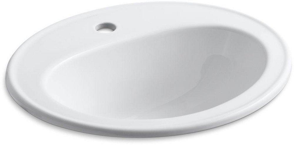 KOHLER White Drop-in Basin 