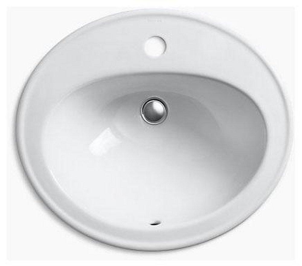 KOHLER White Drop-in Basin 