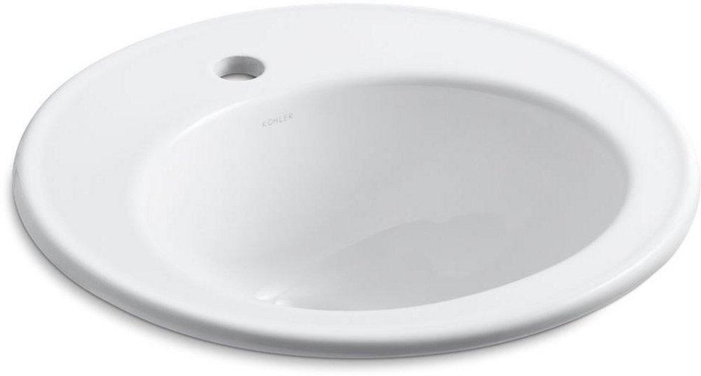 KOHLER White Drop-in Basin 