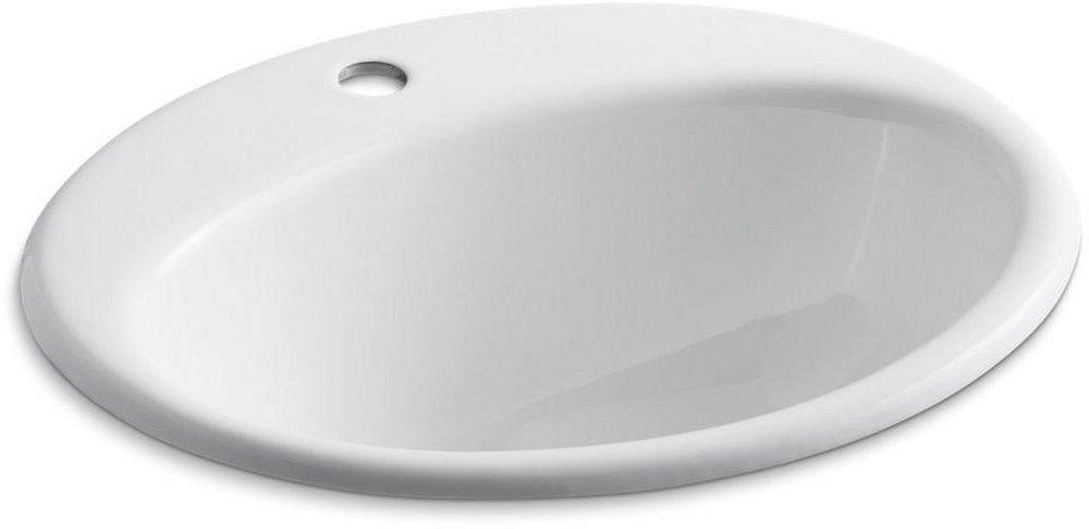 KOHLER White Drop-in Basin 