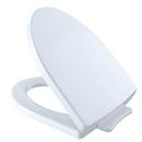 Elongated Closed Front Toilet Seat with Cover in Cotton