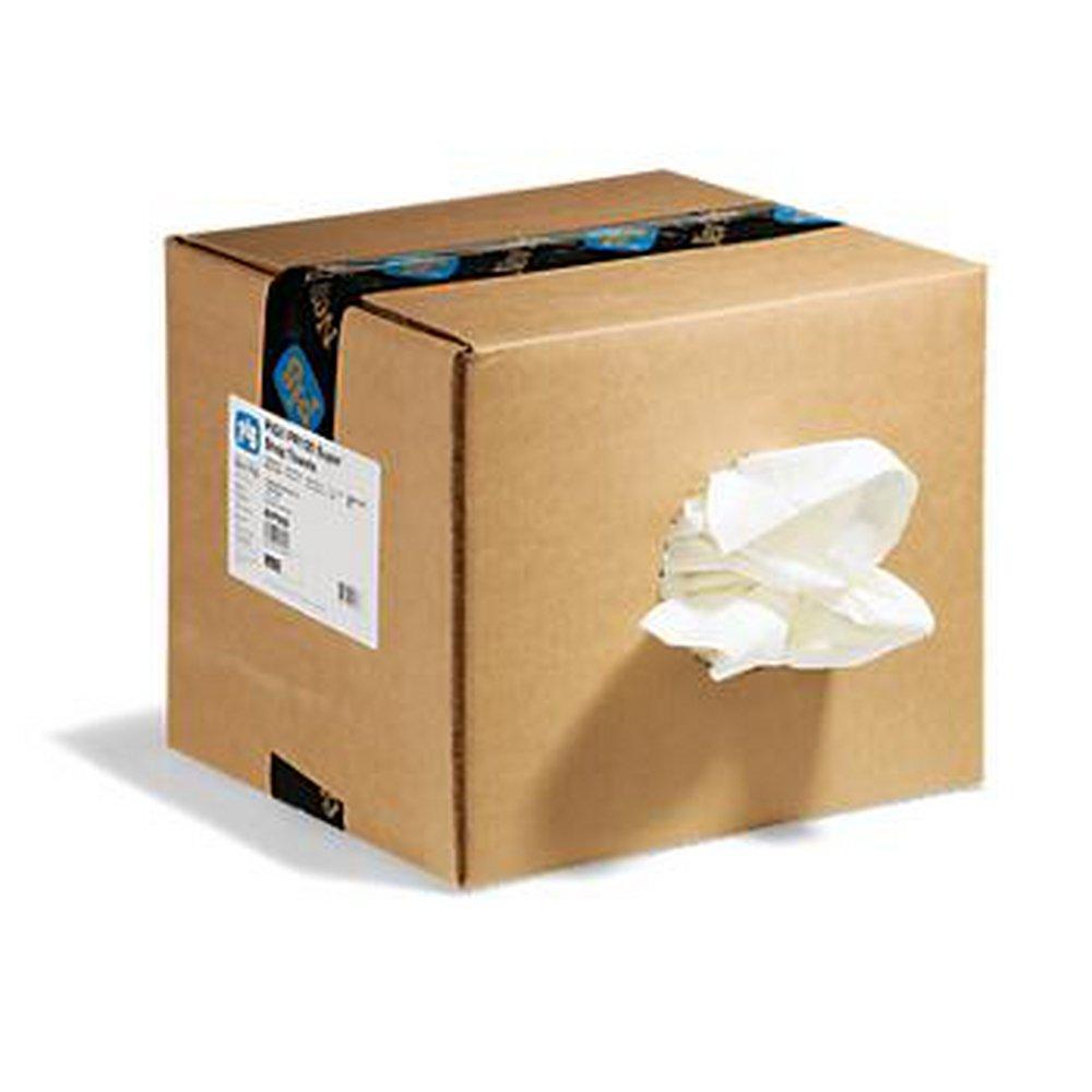 Coastal Wipers White Box of Knit Cotton Rags in White 