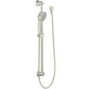 4-Fuction Hand Shower Package with Hose and Slide Bar in Brushed Nickel