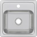 Elkay Brushed Satin 15 x 15 in. 1 Hole Drop-in Stainless Steel Bar Sink 