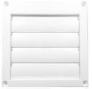 Builder's Best White 5-1/2 in. Louvered Hood in White 
