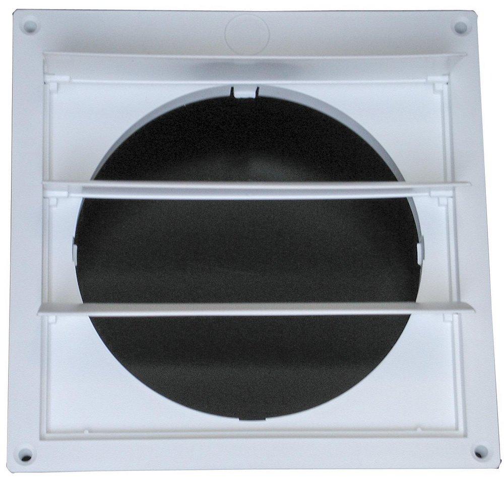 Builder's Best Brown 5-1/2 in. Louvered Hood in Brown 