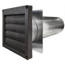 Builder's Best Brown 5-1/2 in. Louvered Hood in Brown 