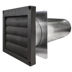 4 x 5-1/2 in. Louvered Hood in Brown