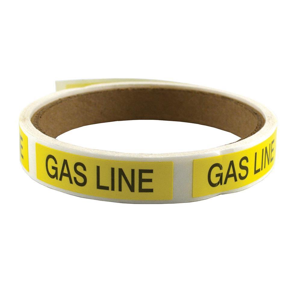 Jones Stephens White 100 in. Gas Line Stickers 