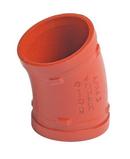 4 in. Grooved Ductile Iron 22 1/2° Bends