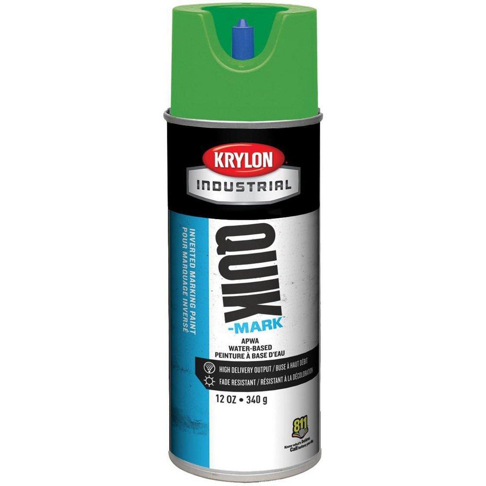 Krylon Green 16 oz. Inverted Water-Based Marking Spray Paint 