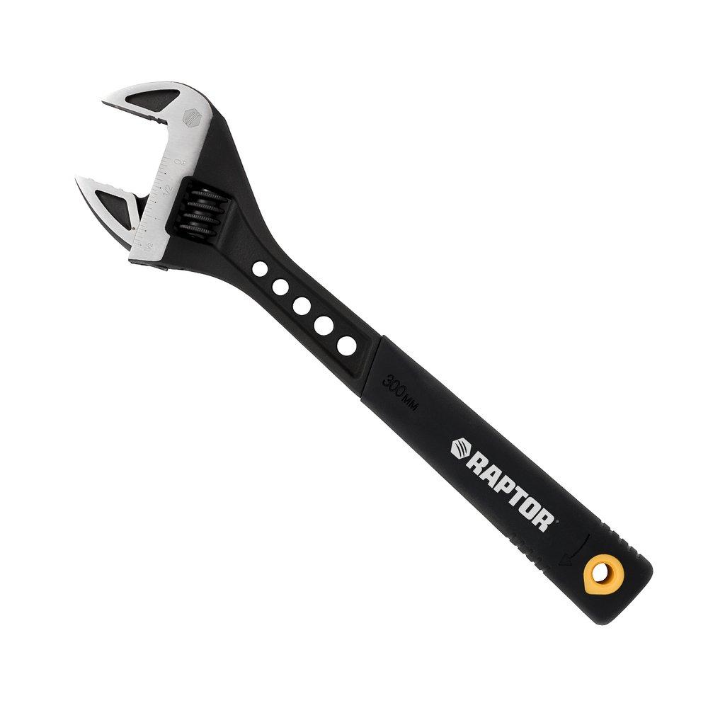 RAPTOR&reg; Black Adjustable Wrench 