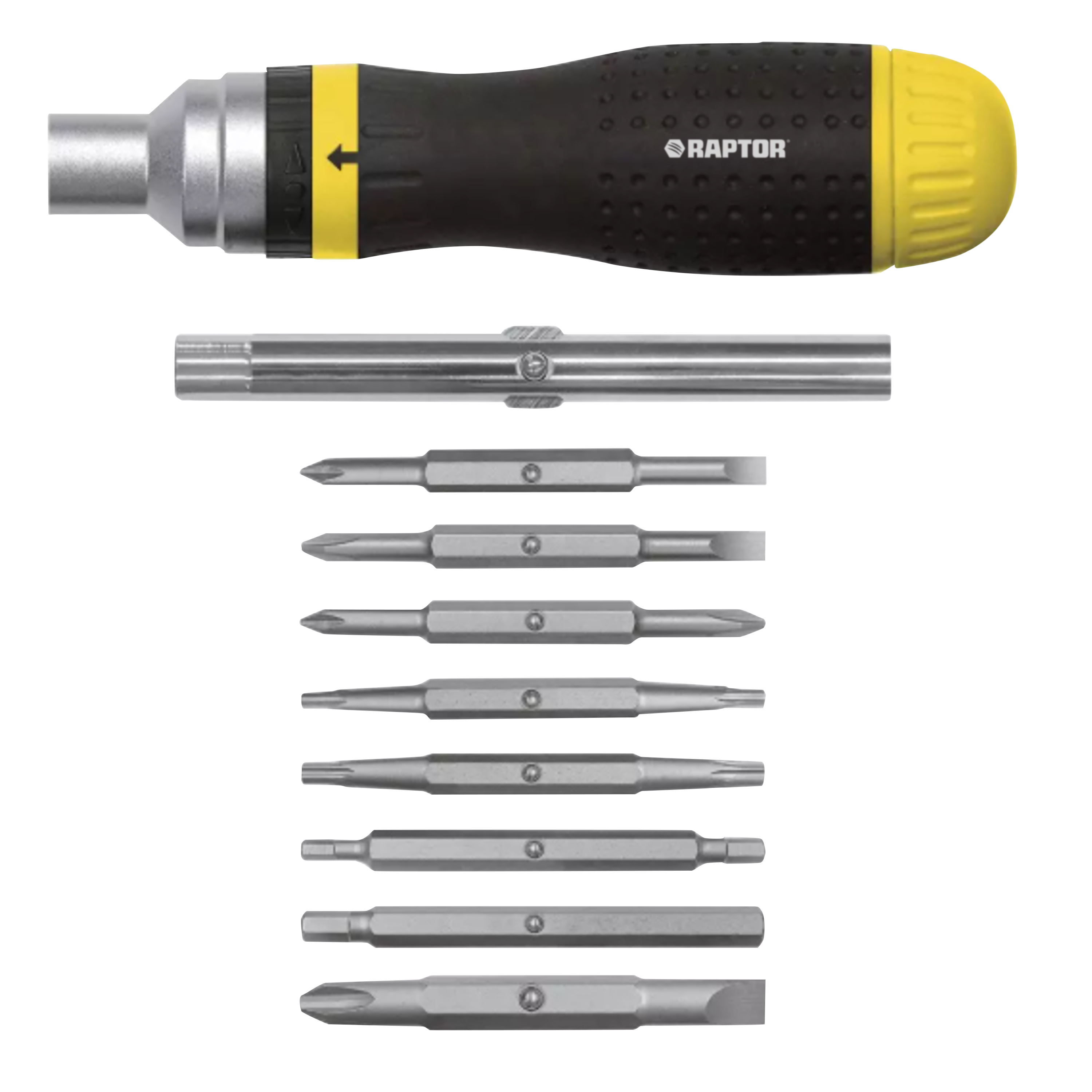 RAPTOR&reg; Black Manual 19-Piece Screwdriver 