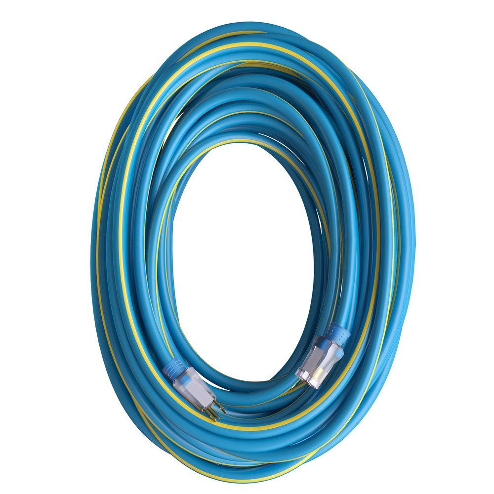 RAPTOR® Blue 14/3 Heavy Duty Outdoor Extension Cord 