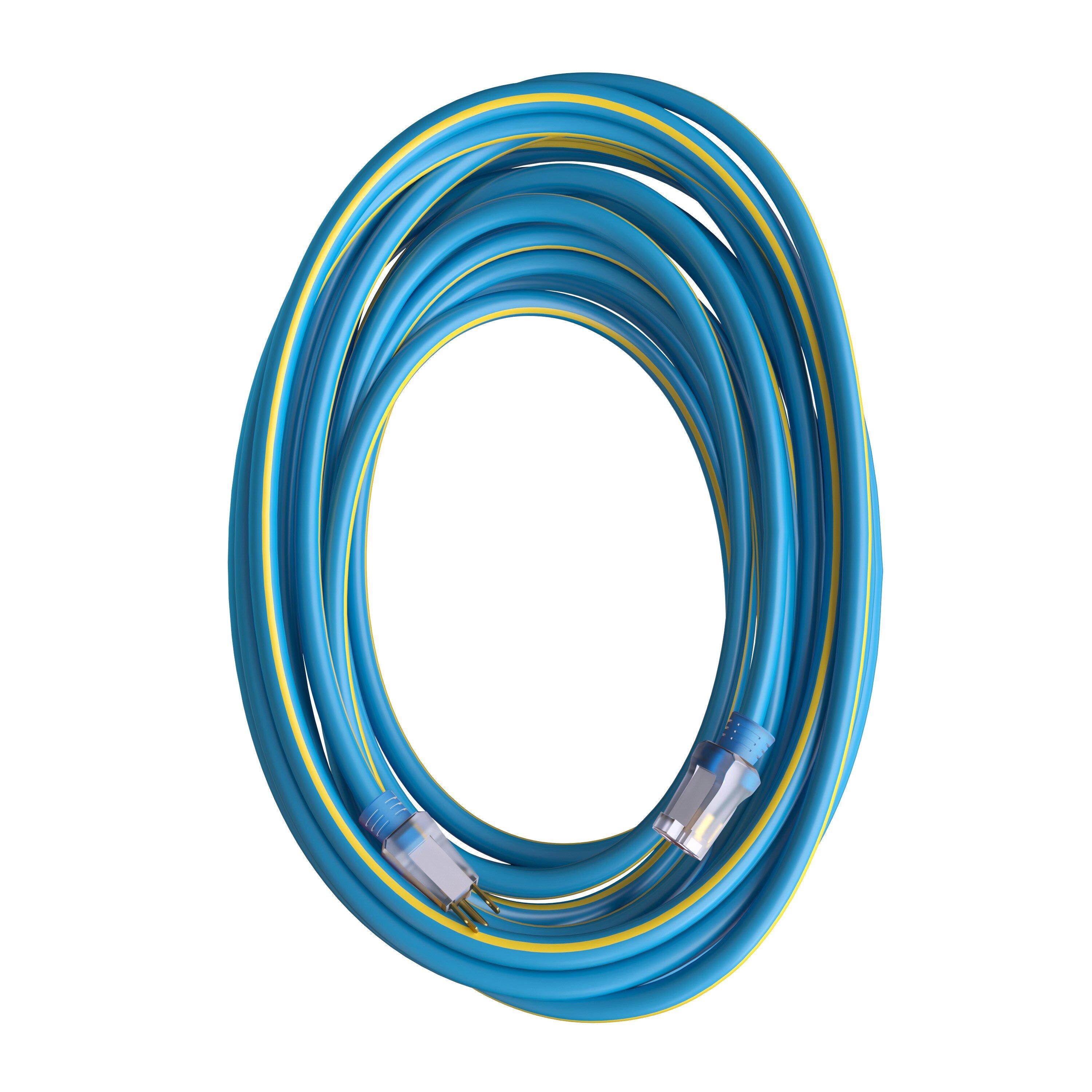 RAPTOR&reg; Blue 14/3 Heavy Duty Outdoor Extension Cord 