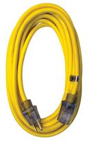 RAPTOR&reg; Yellow 12/3 Gauge SJTW Heavy Duty Lighted Extension Cord in Yellow 