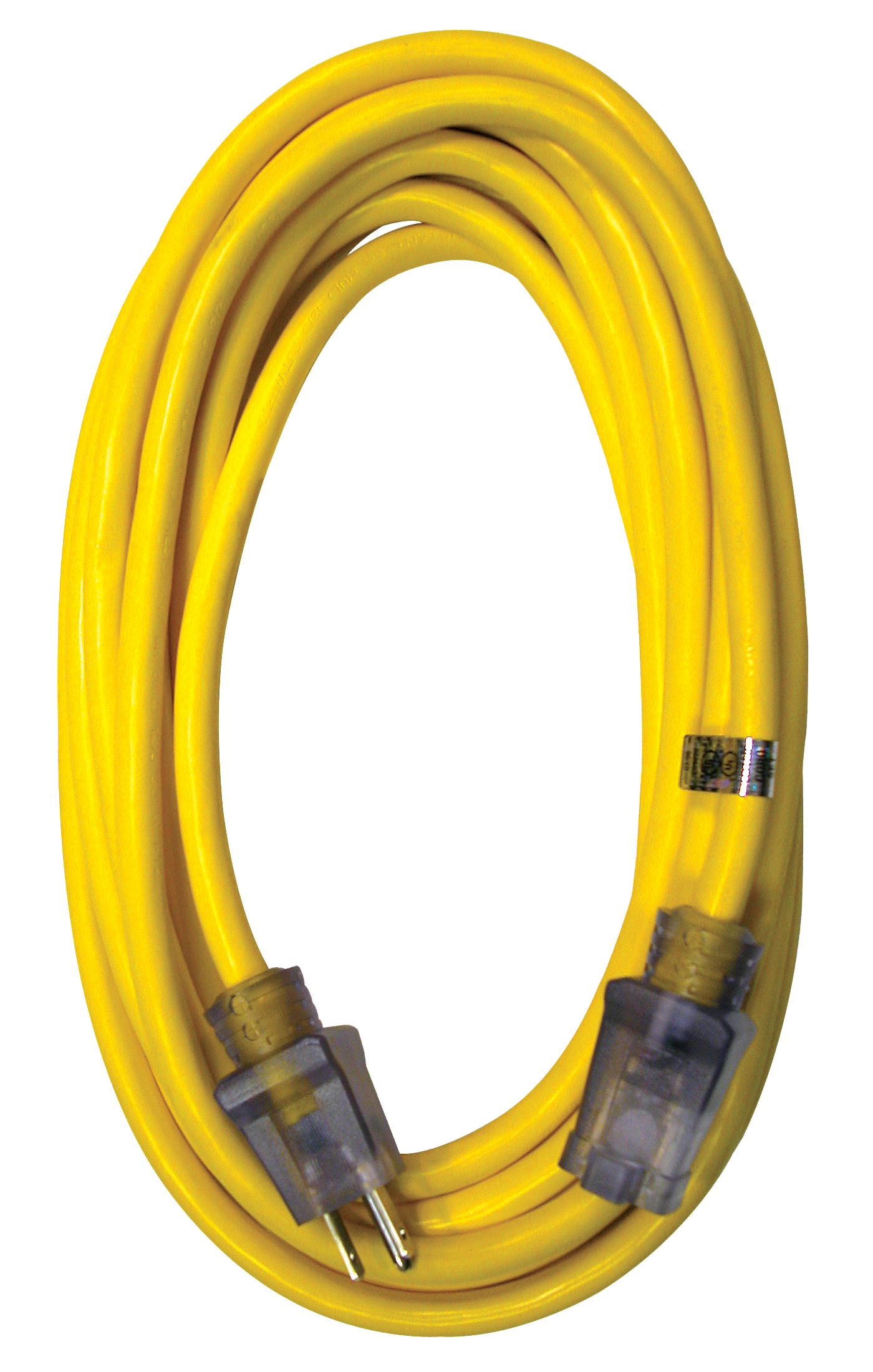 RAPTOR&reg; Yellow 12/3 ga Extension Cord 