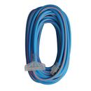 12/3 Gauge 100 ft. SJEOW Extreme Weather Triple Tap Extension Cord in Blue