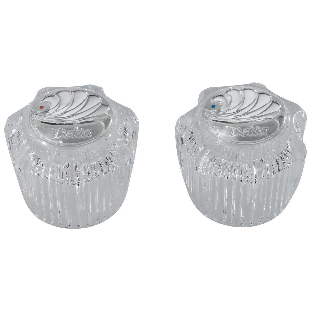 Delta Faucet Clear Acrylic Handle in Clear 