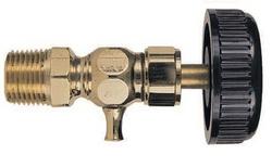1/2 in. Polished Brass Compression Shut Off Valve