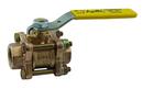 Apollo Valves Yellow Bronze Full Port Threaded 600# Ball Valve 