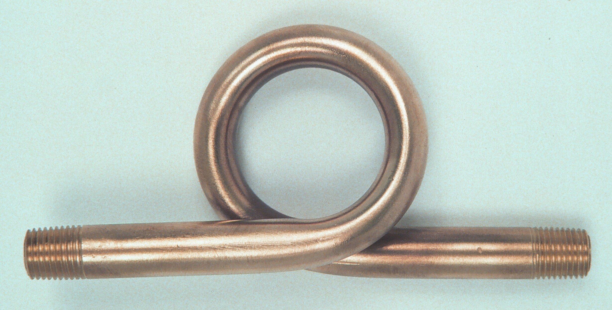 1/4 in. Straight Brass Steam Gauge Siphon Loop 