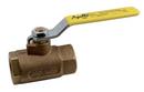 1/2 in. Bronze Threaded Locking Lever Handle Gas Ball Valve