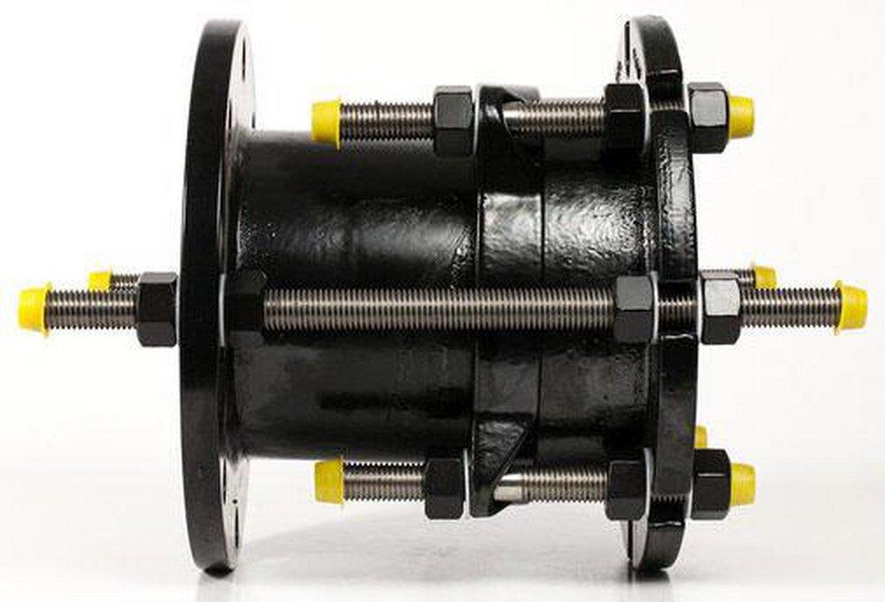 Romac Industries Fusion Bonded Epoxy Flanged Restraint Joint Ductile Iron Coupling 