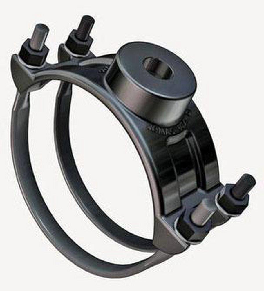 Romac Industries 6 in. IP Ductile Iron Double Strap Saddle 