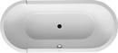 Duravit White 70-173/200 x 70-7/8 in. Drop-In Bathtub with Center Drain 