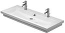 2-Hole Wall Mount Vanity Basin in White Alpin