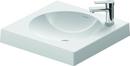 19-69/100 x 19-69/100 in. 1 Hole 1-Bowl Above counter Ceramic Square Bathroom Sink in White