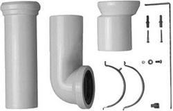 Connector Set for Horizontal and Vertical Outlet in White