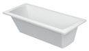 Duravit White 66-7/8 x 29-1/2 in. Soaker Drop-In Bathtub with Reversible Drain 