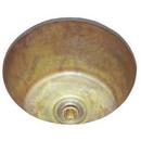 Drop-In and Undermount Round Bar Sink in Weathered Brass