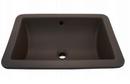 20-3/4 x 15 in. No-Hole Vitreous China Dual Mount Rectangular Lavatory Sink in Wild Bronze