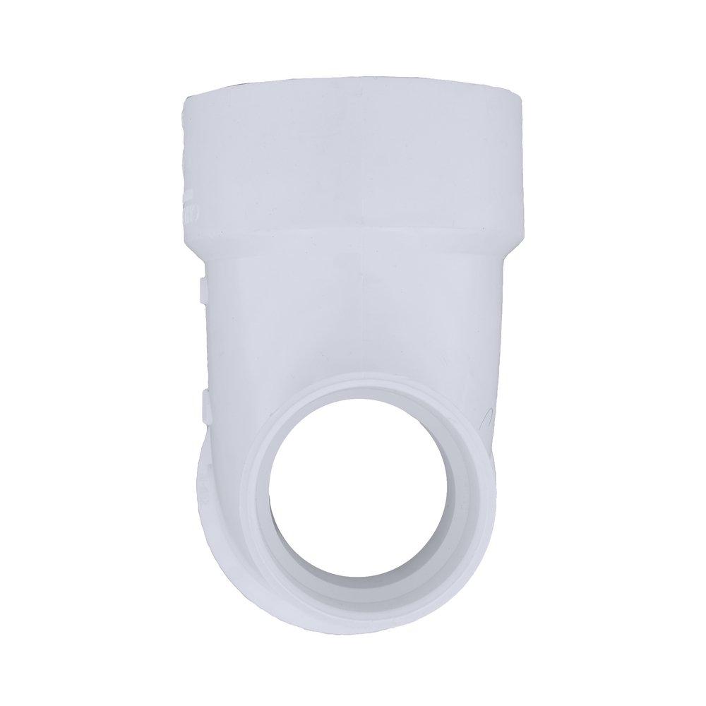 White PVC DWV 90&deg; Elbow with 1-1/2 