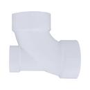 White PVC DWV 90&deg; Elbow with 1-1/2 